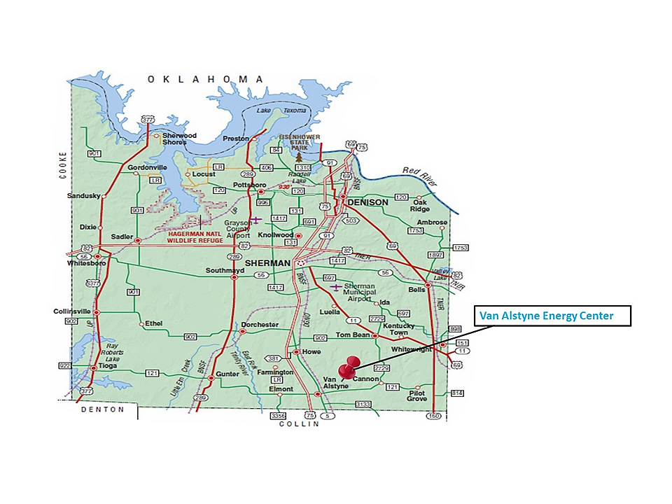 Van Alstyne Energy Center Map
